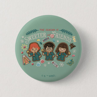 The Season is Sweeter with Friends Button