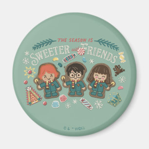 The Season is Sweeter with Friends Magnet