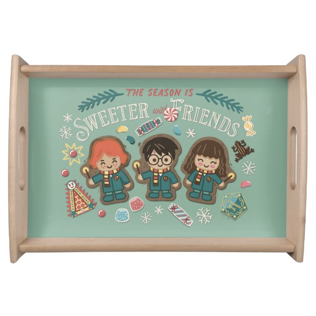 The Season is Sweeter with Friends Serving Tray (Front)