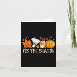 The Season Leopard Pumpkin Badminton Halloween Fal Card