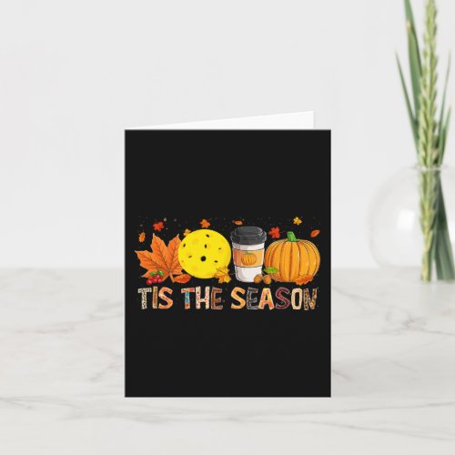 The Season Leopard Pumpkin Pickleball Halloween Fa Card