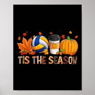 The Season Leopard Pumpkin Volleybyll Halloween Fa Poster