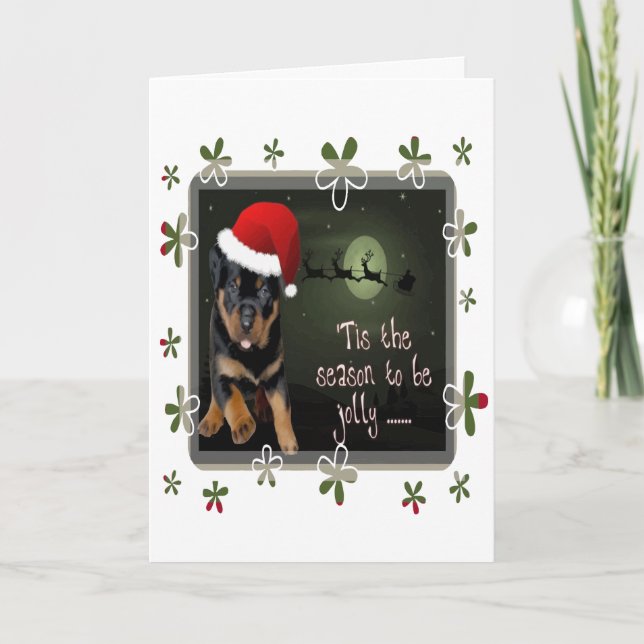 The Season To Be Jolly Cute Pup Holiday Greetings (Front)