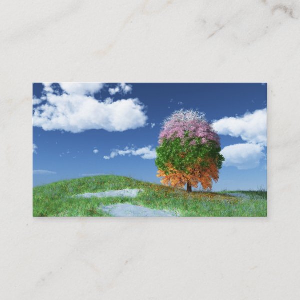 The Season Tree Bookmarks Business Card