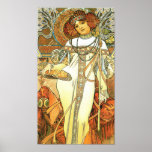 The Seasons: Autumn - Alphonse Mucha (1900) Poster