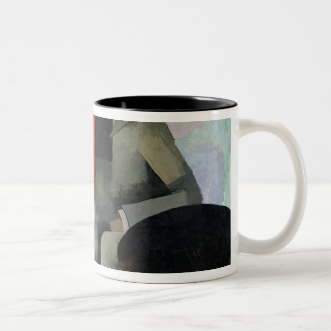 The Seated Man, or The Architect Two-Tone Coffee Mug (Right)