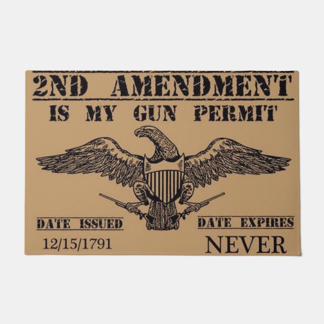 The Second Amendment Door Mat (Front)