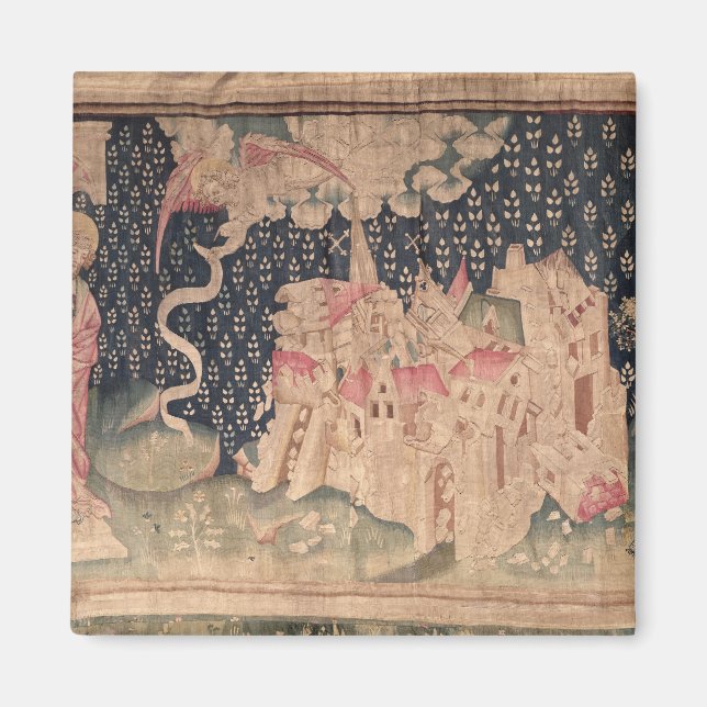 The second angel announces the fall of Babylon Magnet (Front)