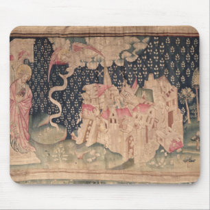 The second angel announces the fall of Babylon Mouse Pad