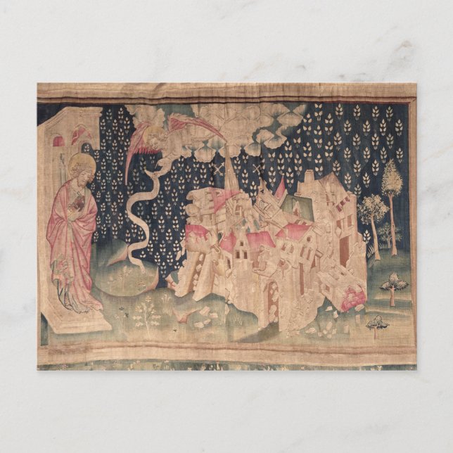 The second angel announces the fall of Babylon Postcard (Front)