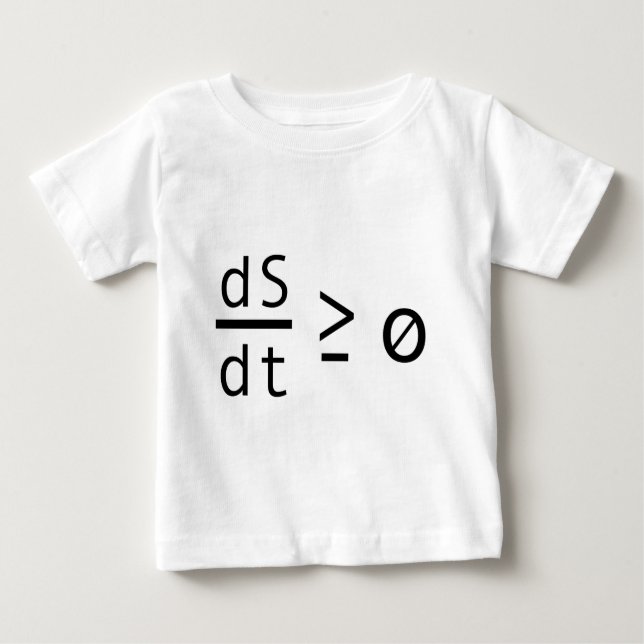 The Second Law of Thermodynamics Baby T-Shirt (Front)