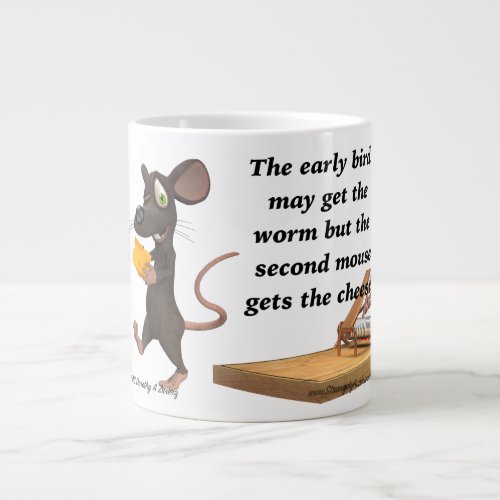 The second mouse gets the cheese large coffee mug