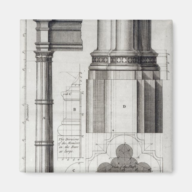 The Second Order of Gothic Architecture, 1741 Magnet (Front)