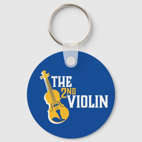 The Second Violin Player Violinist Orchestra Music Keychain