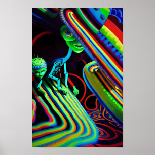 The Secret Birthday Party Ken Gage Surrealism Poster