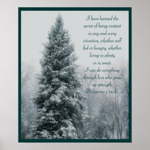 The Secret Christian Winter Scene Poster