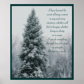 The Secret Christian Winter Scene Poster