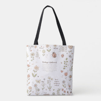 The Secret Doodle Garden: Where Wonders Sprout Tote Bag