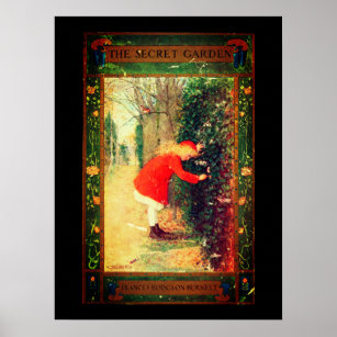 The Secret Garden 1911 Book Cover   Poster