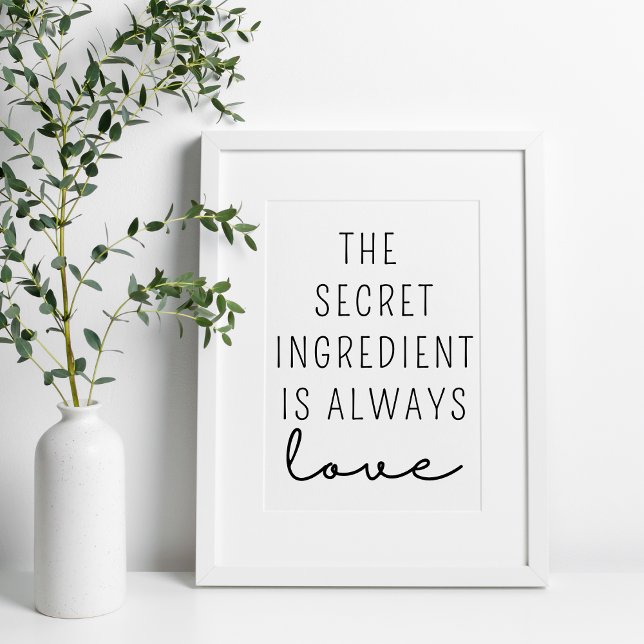 The Secret Ingredient is Always Love Poster (Creator Uploaded)