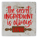 The Secret Ingredient Is Always Love Trivet at Zazzle