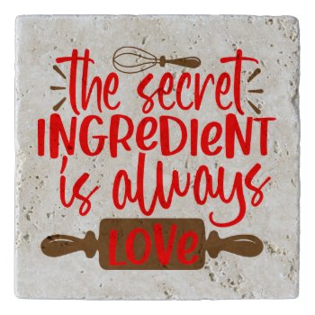 The Secret Ingredient Is Always Love Trivet by KitchenShoppe at Zazzle