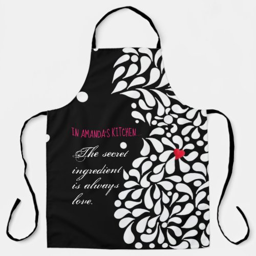 The secret ingredient is love personalized  apron