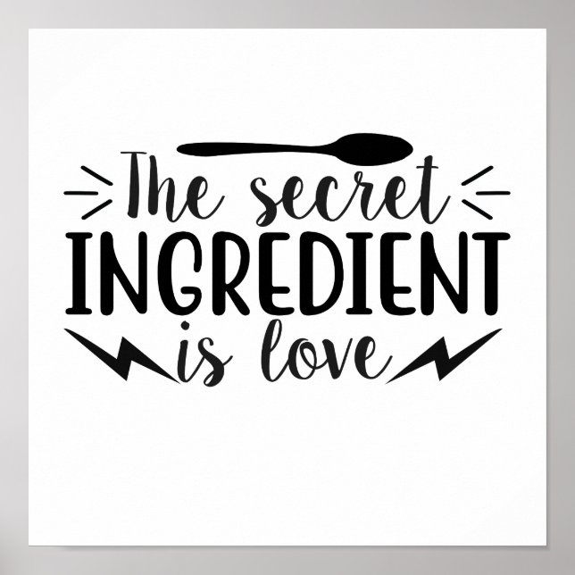 The secret ingredient is love poster (Front)