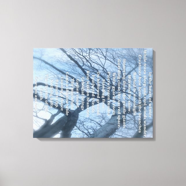 The Secret life of trees Canvas Print (Front)