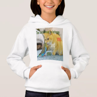 the secret must be between me and you hoodie