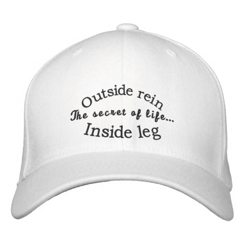 The secret of life embroidered hat