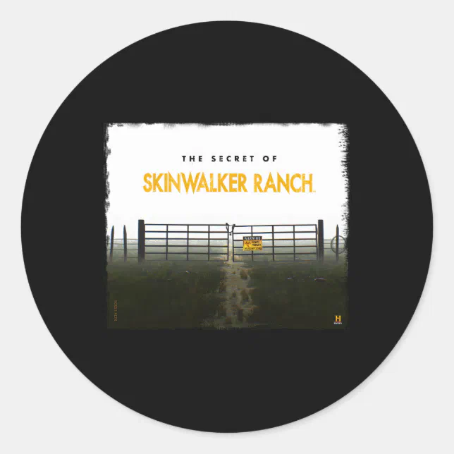 Skinwalker Ranch Sticker Gif The Secret Of Skinwalker Ranch Do Not Enter Classic Round Sticker | Zazzle