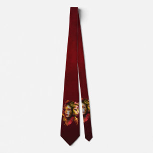 The secret of the symbiosis of a woman and a cat, neck tie