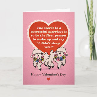 The Secret to a Happy Marriage Holiday Card
