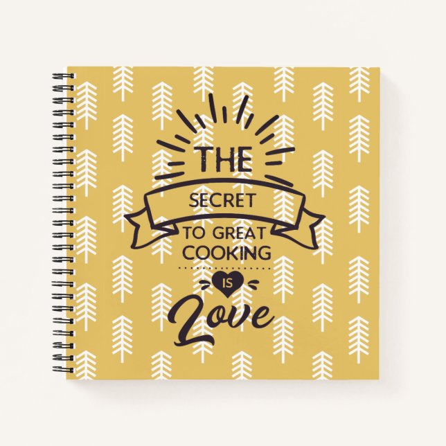 The Secret to Great Cooking Cookbook Journal (Front)