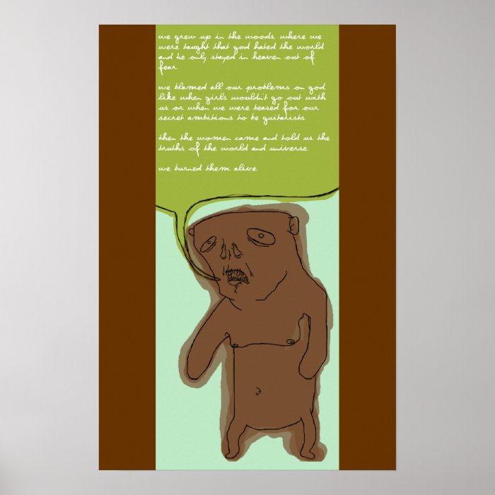 The Secret World of Bears Print