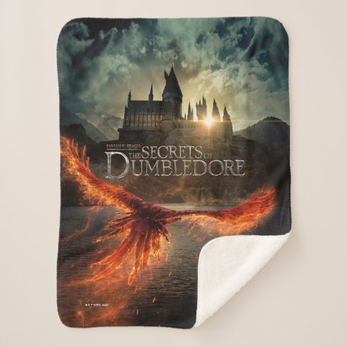 The Secrets of Dumbledore Theatrical Poster Sherpa Blanket