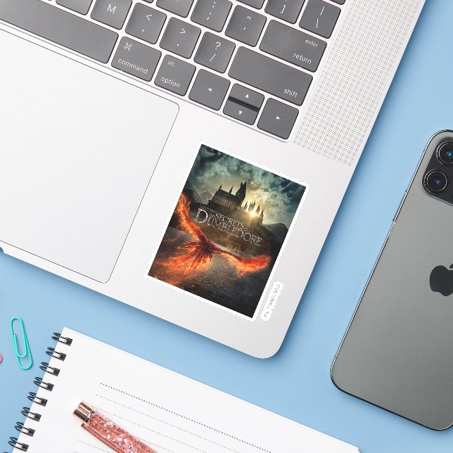 The Secrets of Dumbledore Theatrical Poster Sticker (Laptop w/ iPhone)