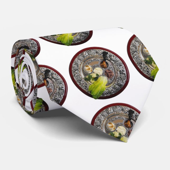 The Seder Plate Neck Tie (Rolled)