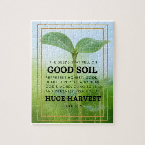 The Seeds That Fell On Good Soil 8x10 PUZZLE
