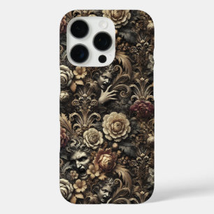 The Seeds We Sow – Gothic Baroque Floral Pattern iPhone 16 Pro Case