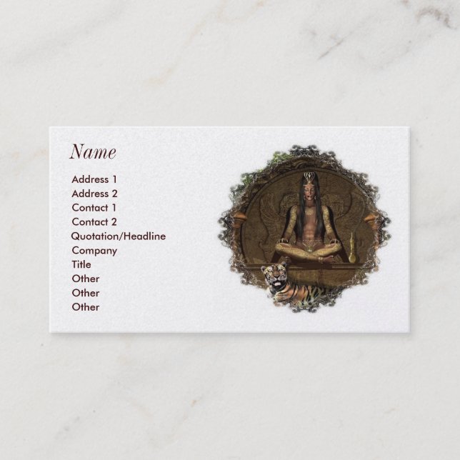 The Seer Business Cards (Front)