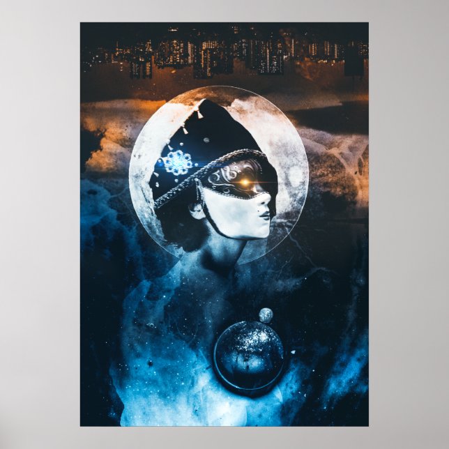 The Seer Fantasy Art Photo Manipulation  Poster (Front)