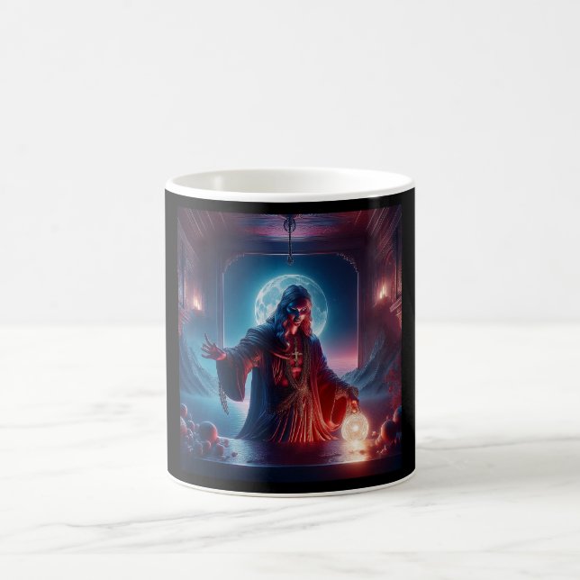 The Seer In His Chambers Consulting The Oracle Coffee Mug (Center)