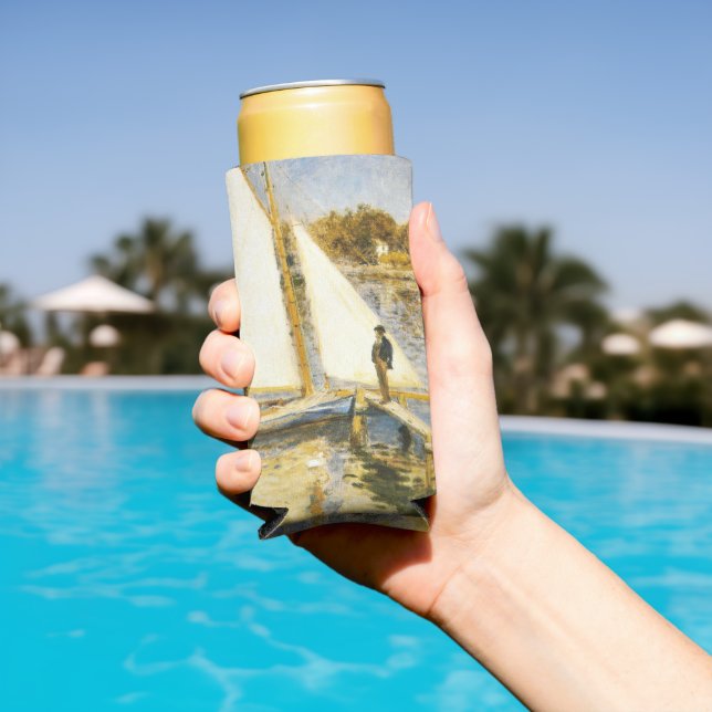 The Seine at Argenteuil  Auguste  Renoir   Seltzer Can Cooler (In Situ Pool)