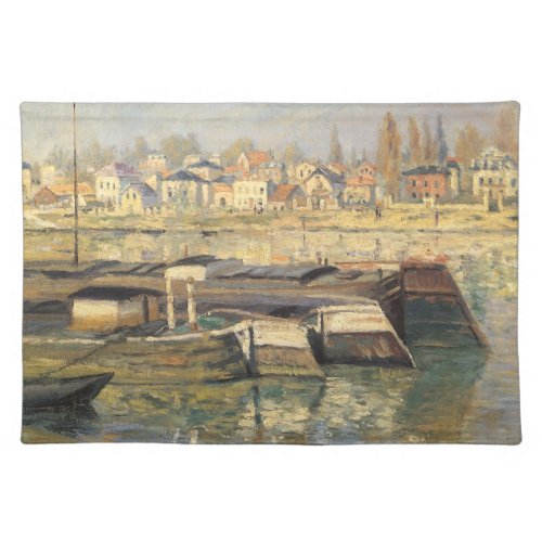 The Seine at Asnieres by Claude Monet Cloth Placemat