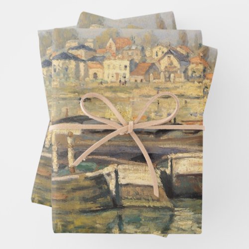 The Seine at Asnieres by Claude Monet Wrapping Paper Sheets