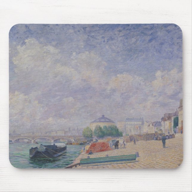 The Seine at Bercy, 1885 Mouse Pad (Front)