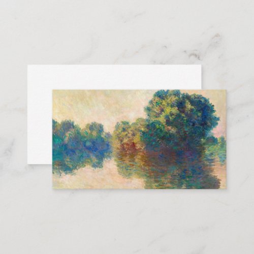 The Seine at Giverny by Claude Monet Business Card