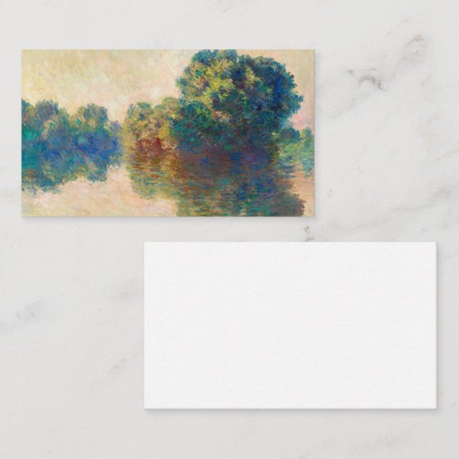 The Seine at Giverny by Claude Monet Business Card (Front/Back)
